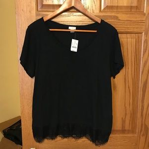 J crew black size large shirt